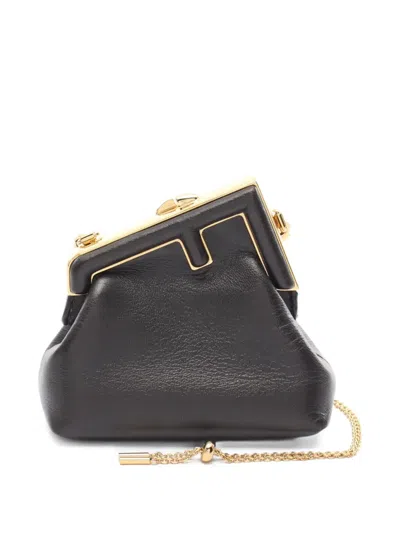 Pre-owned Fendi 10's First Nano Purse In Black