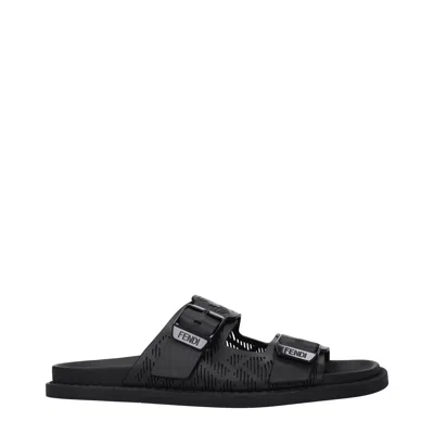 Fendi Slipcovers And Hooves Men Leather Black