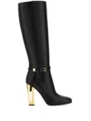 Fendi Delfina High Heeled Boots In Black