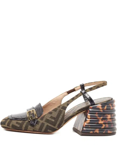 Pre-owned Fendi 1061056 Brown