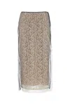 Fendi Black Lace Skirt