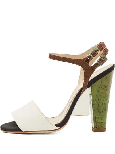 Pre-owned Fendi 110mm Buckle-fastening Sandals In Multi