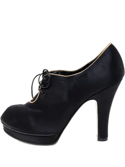 Pre-owned Fendi 110mm Leather Ankle Boots