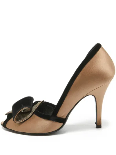 Pre-owned Fendi 110mm Leather Heeled Pumps