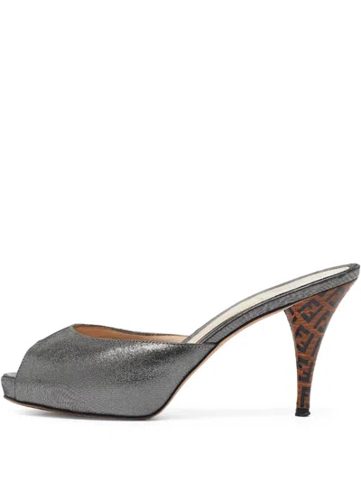 Pre-owned Fendi 110mm Leather Sandals