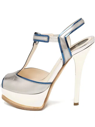 Pre-owned Fendi 1148957 Multicolor In Gray