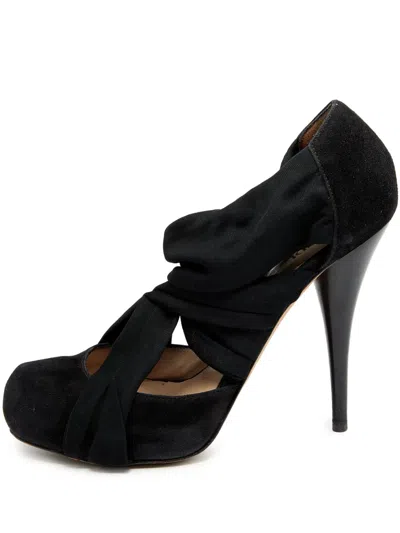 Pre-owned Fendi 125mm Suede Pumps