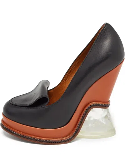 Pre-owned Fendi 130mm Leather Heeled Pumps