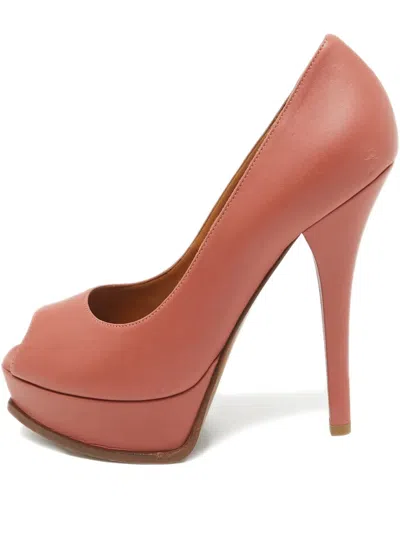 Pre-owned Fendi 140mm Sta Platform Pumps