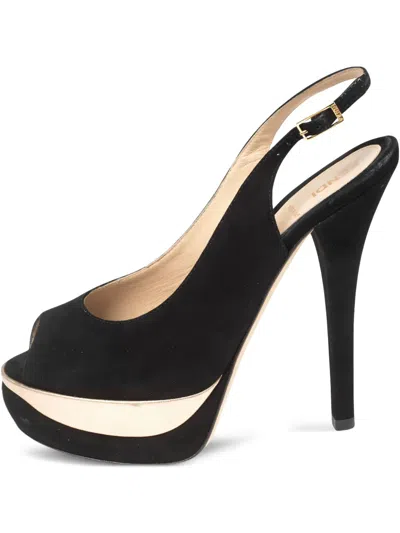 Pre-owned Fendi 140mm Suede Pumps