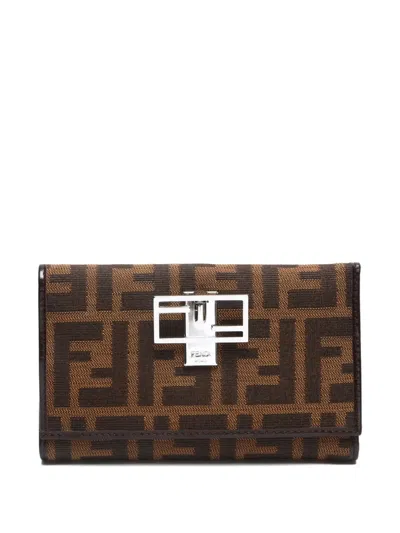 Pre-owned Fendi 1990-2000 Zucca Wallet