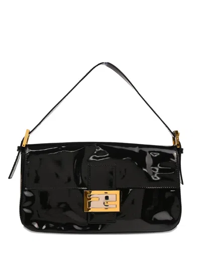 Pre-owned Fendi 1990-2000s Baguette Handbag In Black