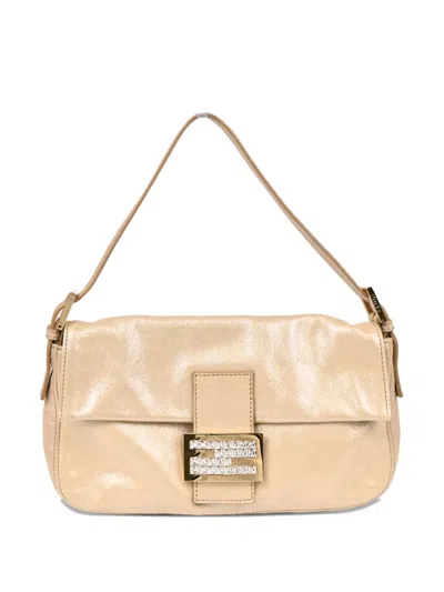 Pre-owned Fendi 1990-2000s Baguette Handbag In Gold