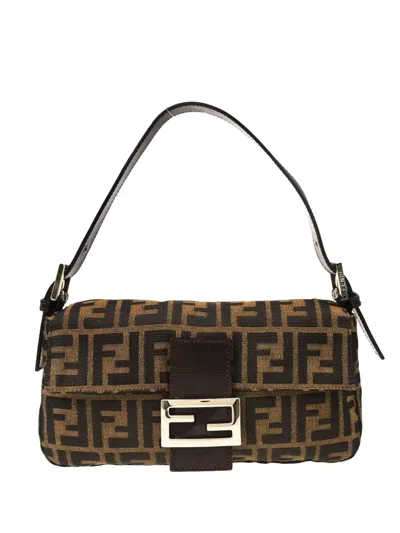 Pre-owned Fendi 1990-2000s Baguette Shoulder Bag In Brown