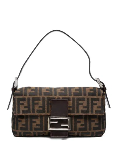 Pre-owned Fendi 1990-2000s Baguette Shoulder Bag In Brown