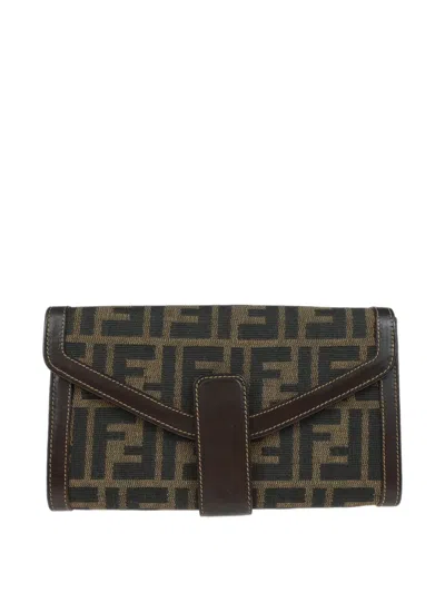 Pre-owned Fendi 1990-2000s Zucca-monogram Wallet