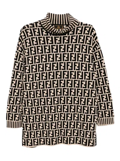 Pre-owned Fendi 1990-2000s Zucca Top In Neutral