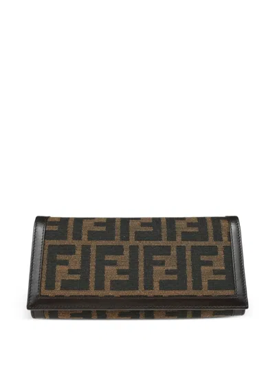 Pre-owned Fendi 1990-2000s Zucca Wallet