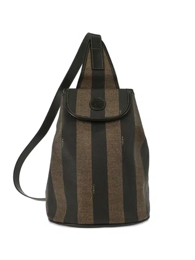 Pre-owned Fendi 1990-2000s Pequin Shoulder Bag In Brown