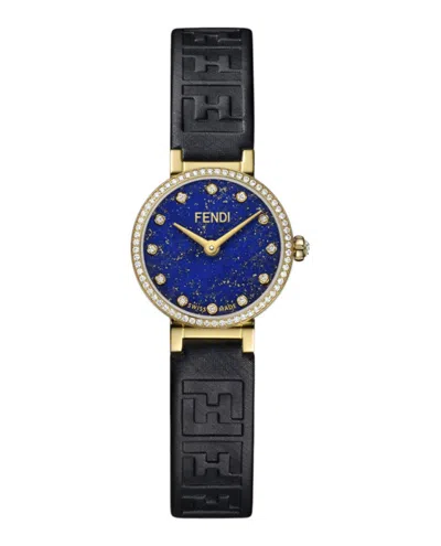 Fendi 19mm Yellow Gold  Diamond Watch