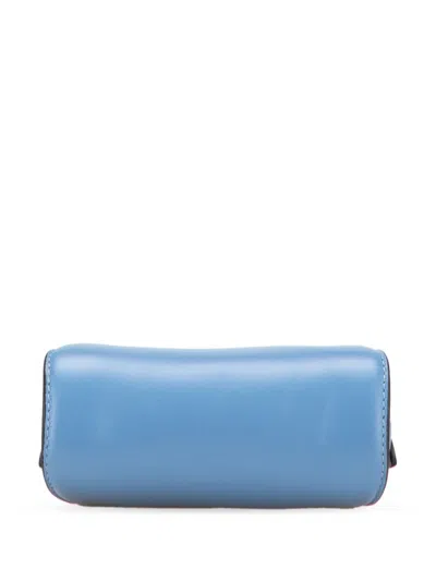 Pre-owned Fendi 2000-2010 Nano Nappa Peekaboo Satchel In Blue