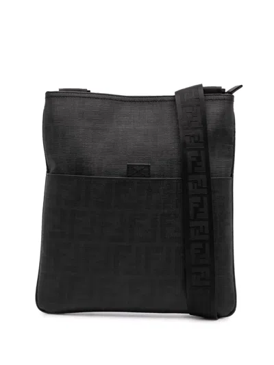 Pre-owned Fendi 2000-2010 Zucca Spalmati Crossbody Bag