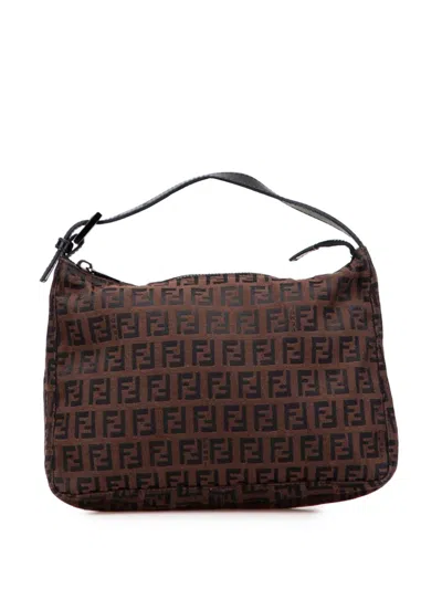 Pre-owned Fendi 2000-2010 Zucchino Canvas Handbag
