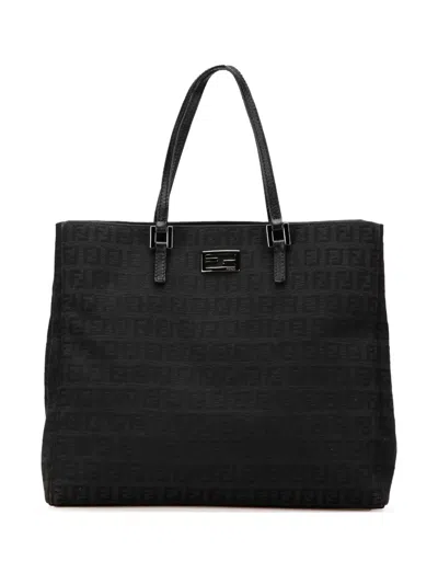 Pre-owned Fendi 2000-2010 Zucchino Canvas Tote Bag