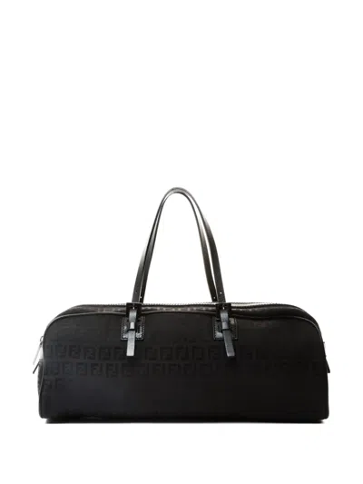 Pre-owned Fendi 2000-2015 Zucchino Tote Bag In Black