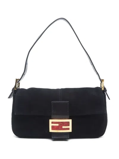 Pre-owned Fendi 2000-2020 Baguette Shoulder Bag In Black