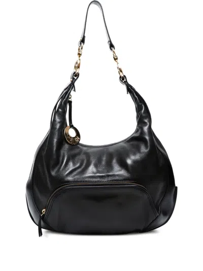 Pre-owned Fendi 2000-2020s Leather Shoulder Bag In Black