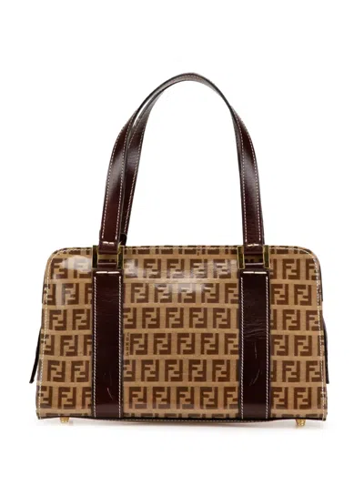 Pre-owned Fendi 2000-2025 Zucchino Crystal Handbag