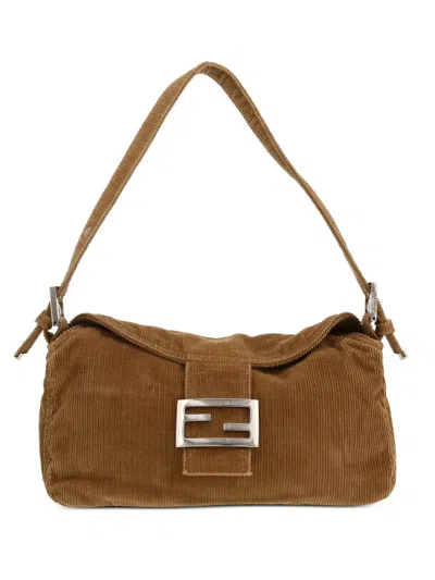 Pre-owned Fendi 2000 Baguette Shoulder Bag In Brown