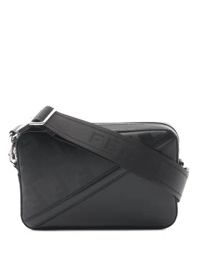 Pre-owned Fendi 2000-2010  Diagonal Camera Case Crossbody Bag In Black