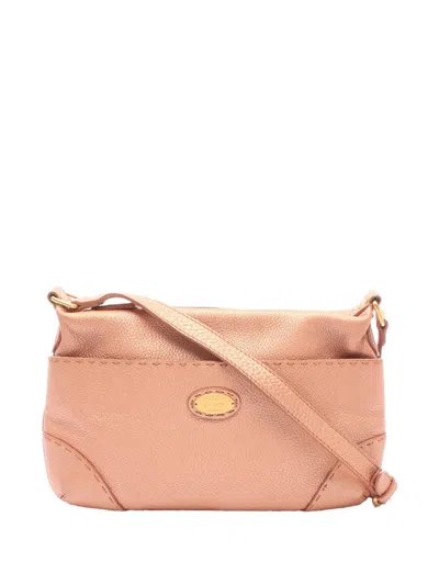 Pre-owned Fendi 2000-2010 Selleria Crossbody Bag In Pink