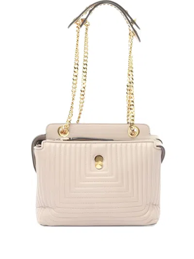 Pre-owned Fendi 2000s Dotcom Click Shoulder Bag In Neutral