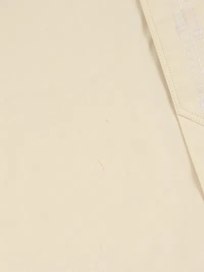 Pre-owned Fendi 2000s Embroidered-detailing Long-sleeved Shirt In 中性色