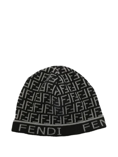 Pre-owned Fendi 2000s  Beanies In Black