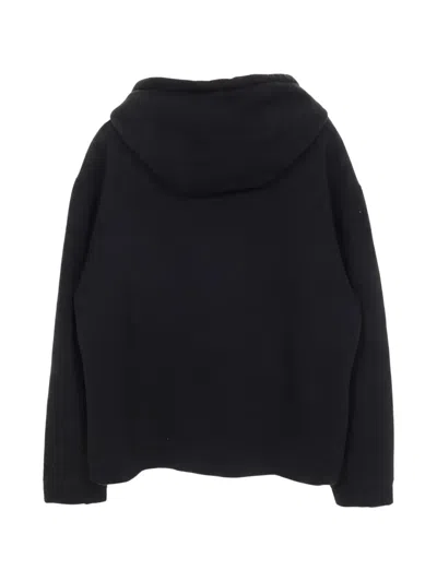 Pre-owned Fendi 2000s Ff-patch Hoodie In Black