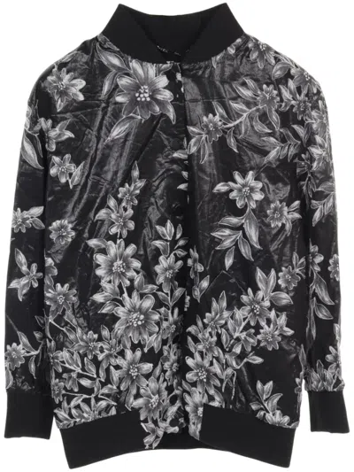 Pre-owned Fendi 2000s Floral-pattern Jacket In Black