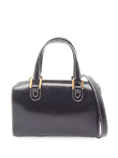 Pre-owned Fendi 2000s Leather Handbag In Black