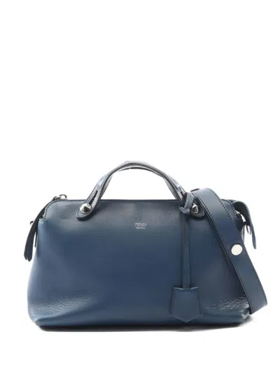 Pre-owned Fendi 2000s Logo-detail Tote Bag In Blue