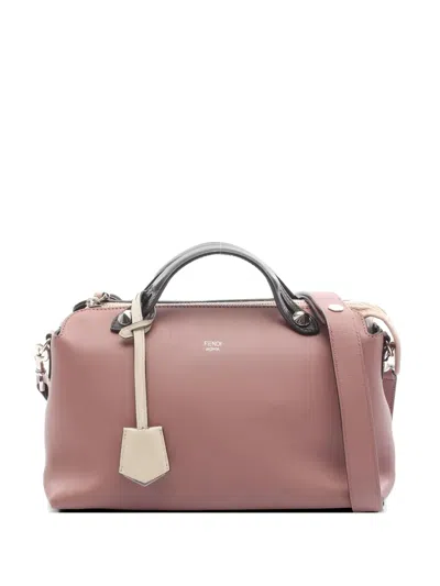 Pre-owned Fendi 2000s Medium By The Way Leather Tote Bag In Pink