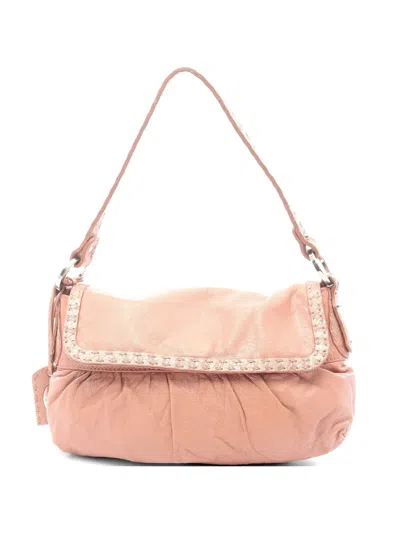 Pre-owned Fendi 2000s Selleria Chef Shoulder Bag In Pink