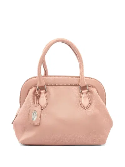 Pre-owned Fendi 2000s Selleria Tote Bag In Pink