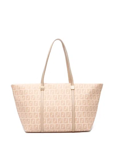 Pre-owned Fendi 2000s Zucchino Tote Bag