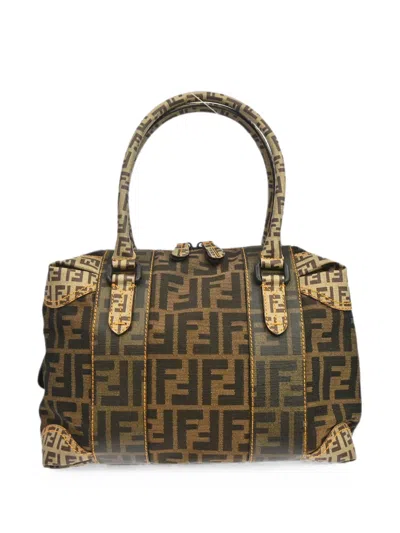 Pre-owned Fendi 2007 Zucca Tote Bag In Brown