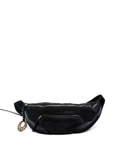 Pre-owned Fendi 2010-2020 Small Zucchino Canvas Belt Bag