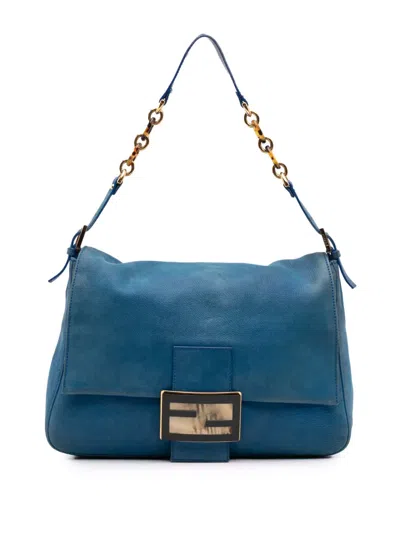 Pre-owned Fendi 2010-2024 Large Leather Chain Mamma Forever Shoulder Bag