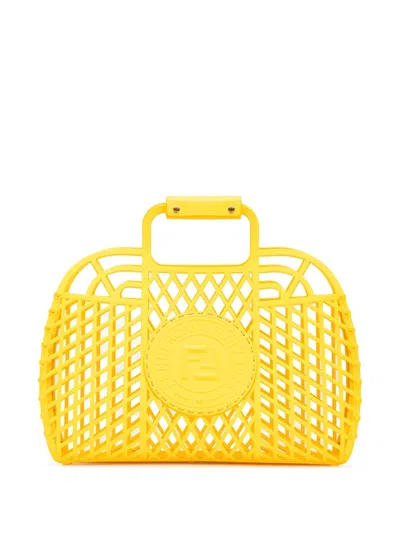 Pre-owned Fendi 2010-2024 Medium Recycled Plastic Vitello Liberty Matte Handbag